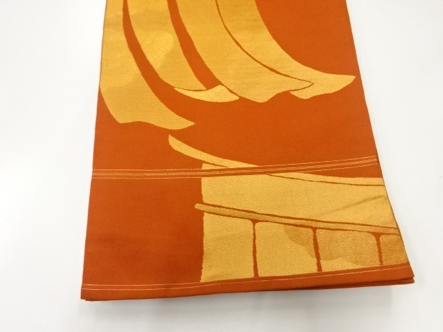 7054430: JAPANESE KIMONO / VINTAGE FUKURO OBI / WOVEN KICHOU